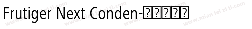 Frutiger Next Conden字体转换